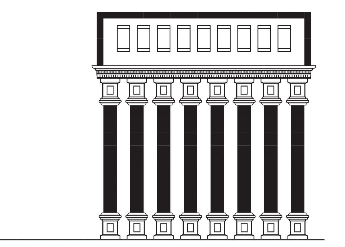 A house built with Architectural combinations.