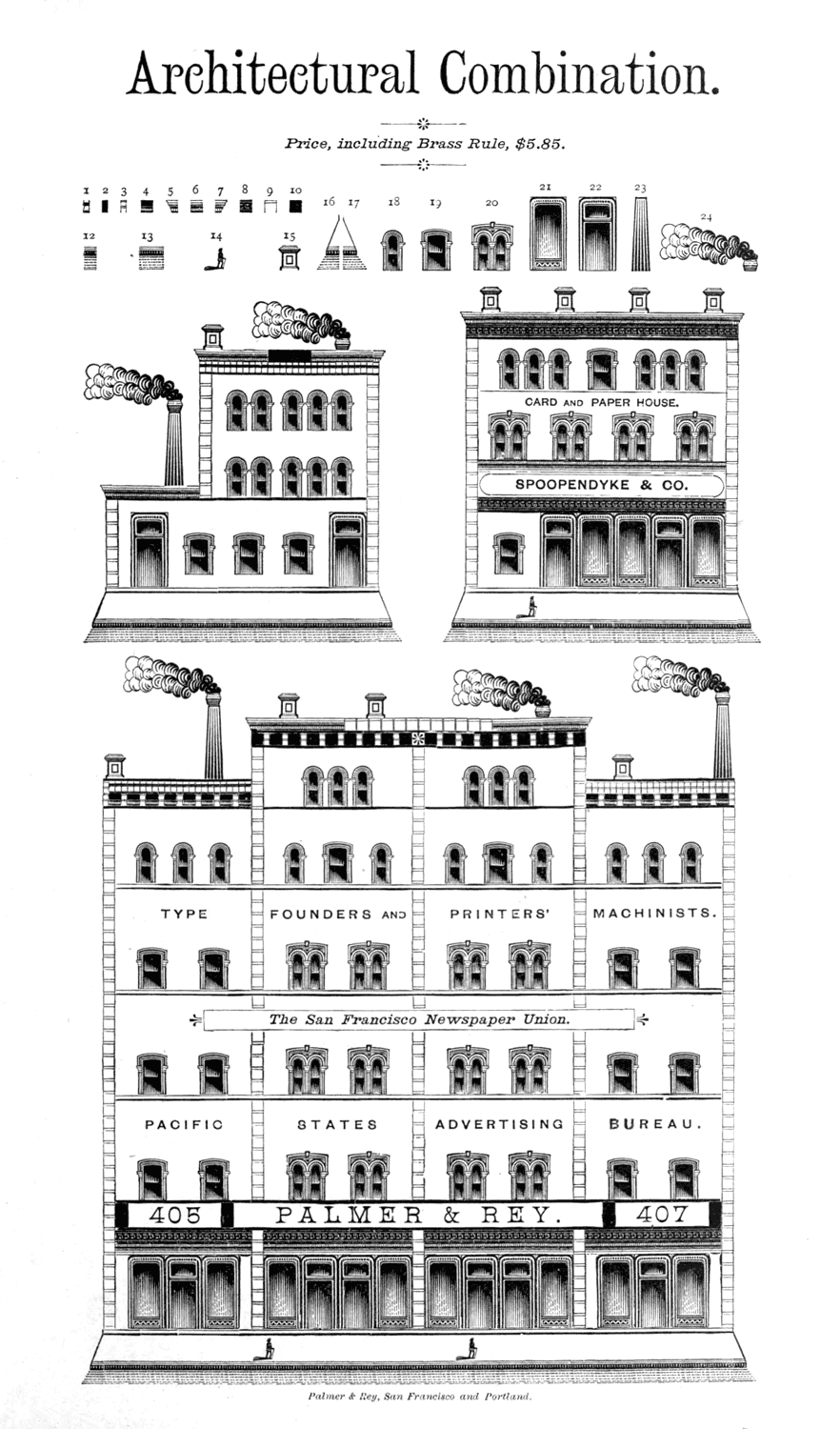 Page of the specimen book