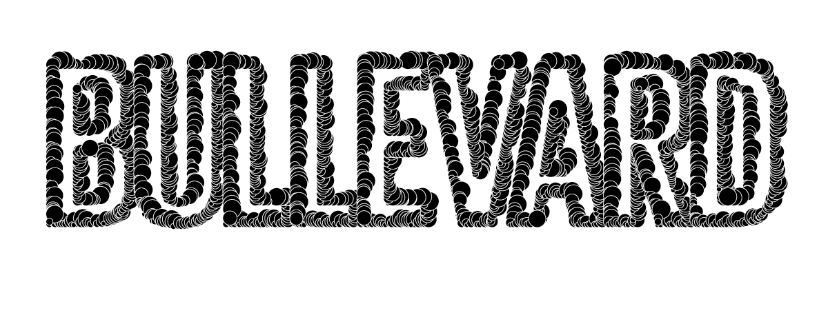 The lettered word Bullevard