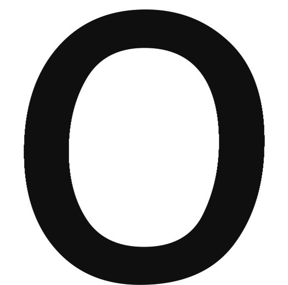 The animated letter o.